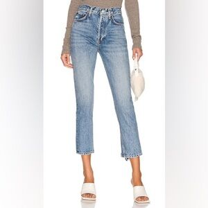 Agolde Riley High Rise Straight Jeans in Endless (size 23)
